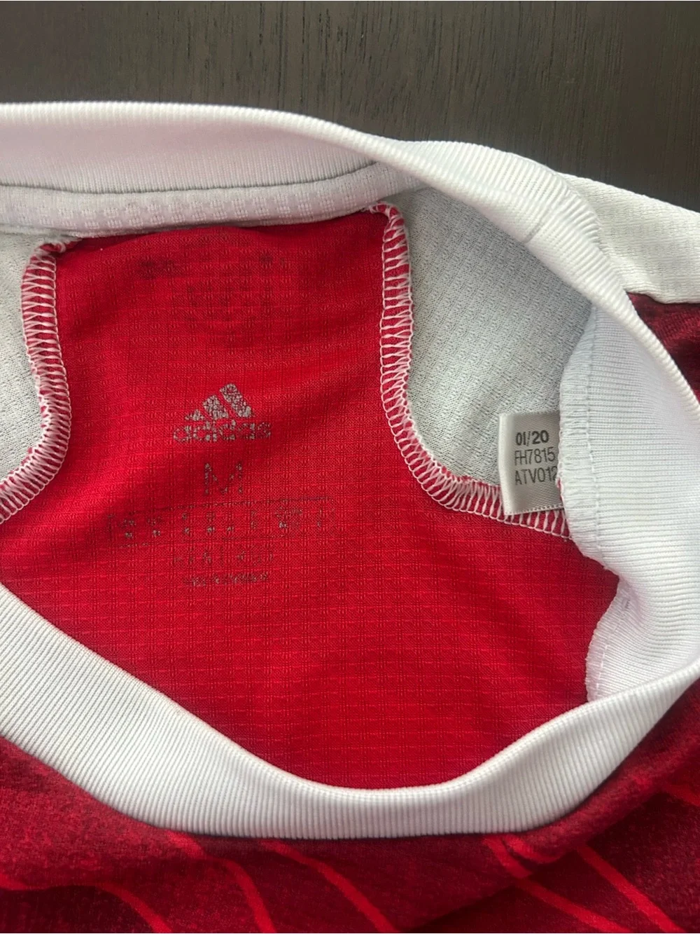 Adidas Arsenal 2020 2021 Home Authentic Jersey Saka 7 Player Issue Shirt Men's M